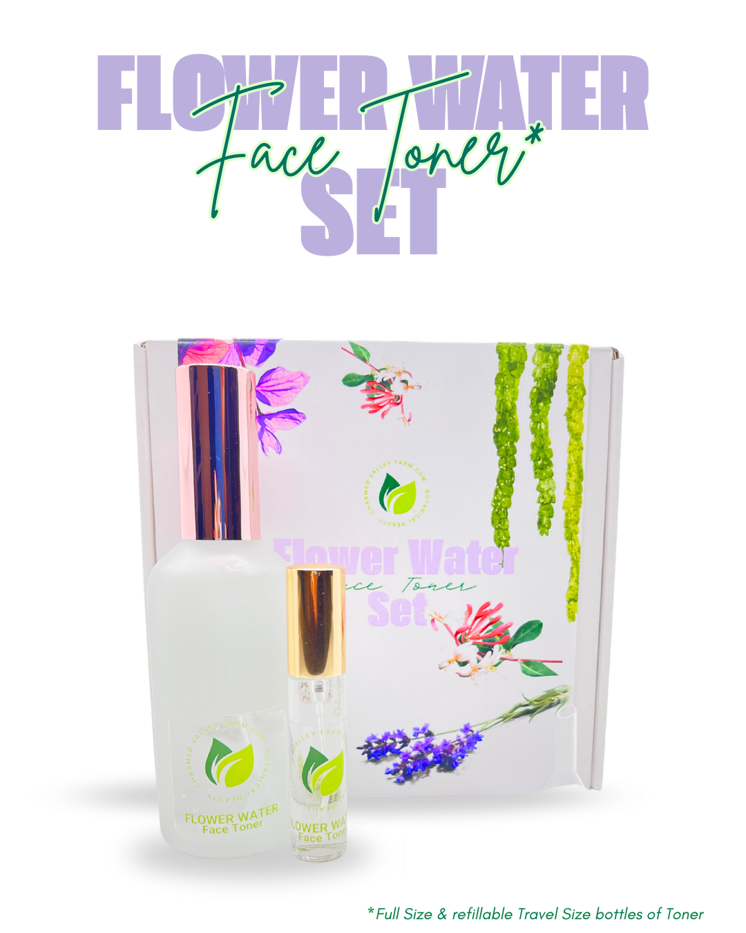 Flower Water Face Toner Set